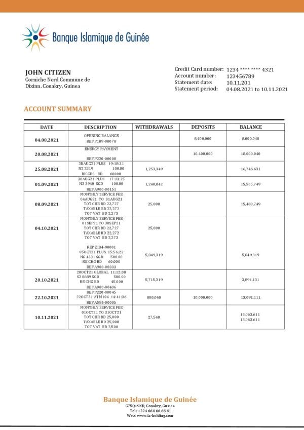 Guinea-Banque-Islamique-de-Guinee-proof-of-address-bank-statement-template-in-Word-and-PDF-format.jpg Guinea Banque Islamique de Guinée proof of address bank statement template in Word and PDF format