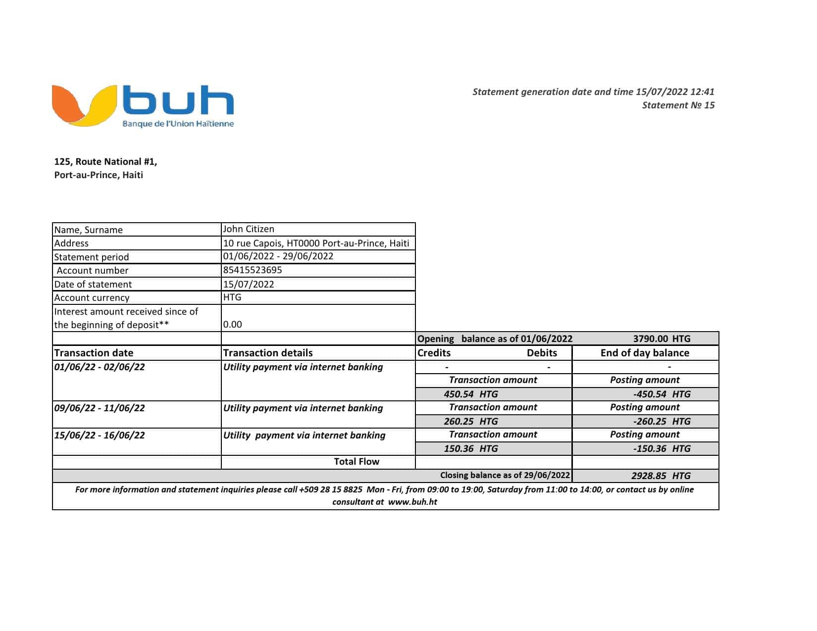 Haiti-BUH-bank-statement-Excel-and-PDF-template.jpg Haiti BUH bank statement Excel and PDF template