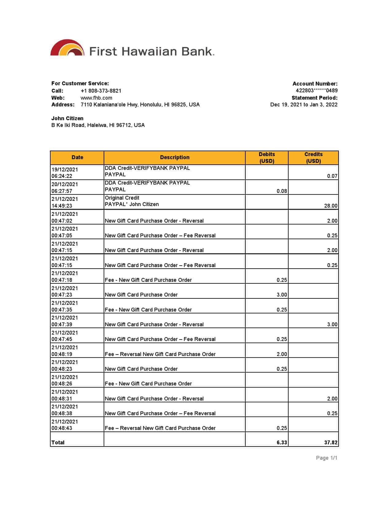 Hawaii-First-Hawaiian-Bank-statement-Excel-and-PDF-template.jpg Hawaii First Hawaiian Bank statement Excel and PDF template