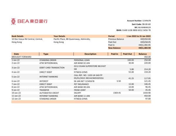 Hong-Kong-BEA-bank-statement-Excel-and-PDF-template.jpg Hong Kong BEA bank statement Excel and PDF template