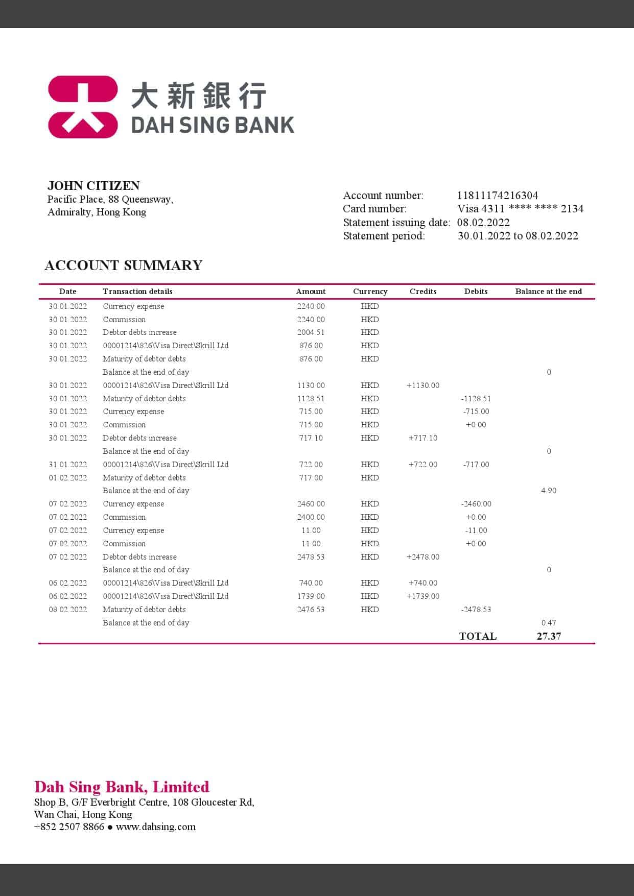 Hong-Kong-DAH-Sing-Bank-statement-Word-and-PDF-template.jpg Hong Kong DAH Sing Bank statement Word and PDF template