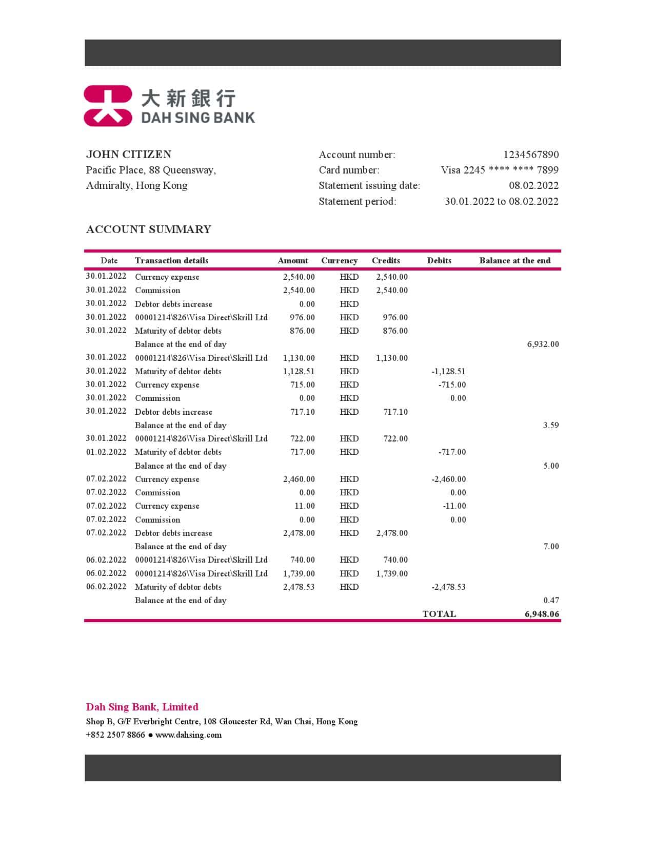 Hong-Kong-DAH-Sing-Bank-statement_000001.jpg Hong Kong DAH Sing bank statement Excel and PDF template