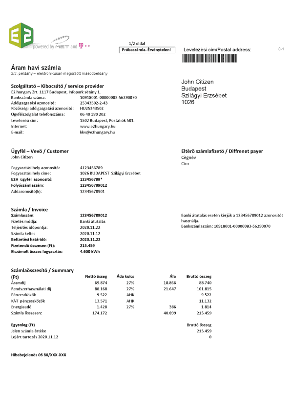 Hungary-E2_000001.png Hungary E2 Utility Bill Template in Word and PDF Format