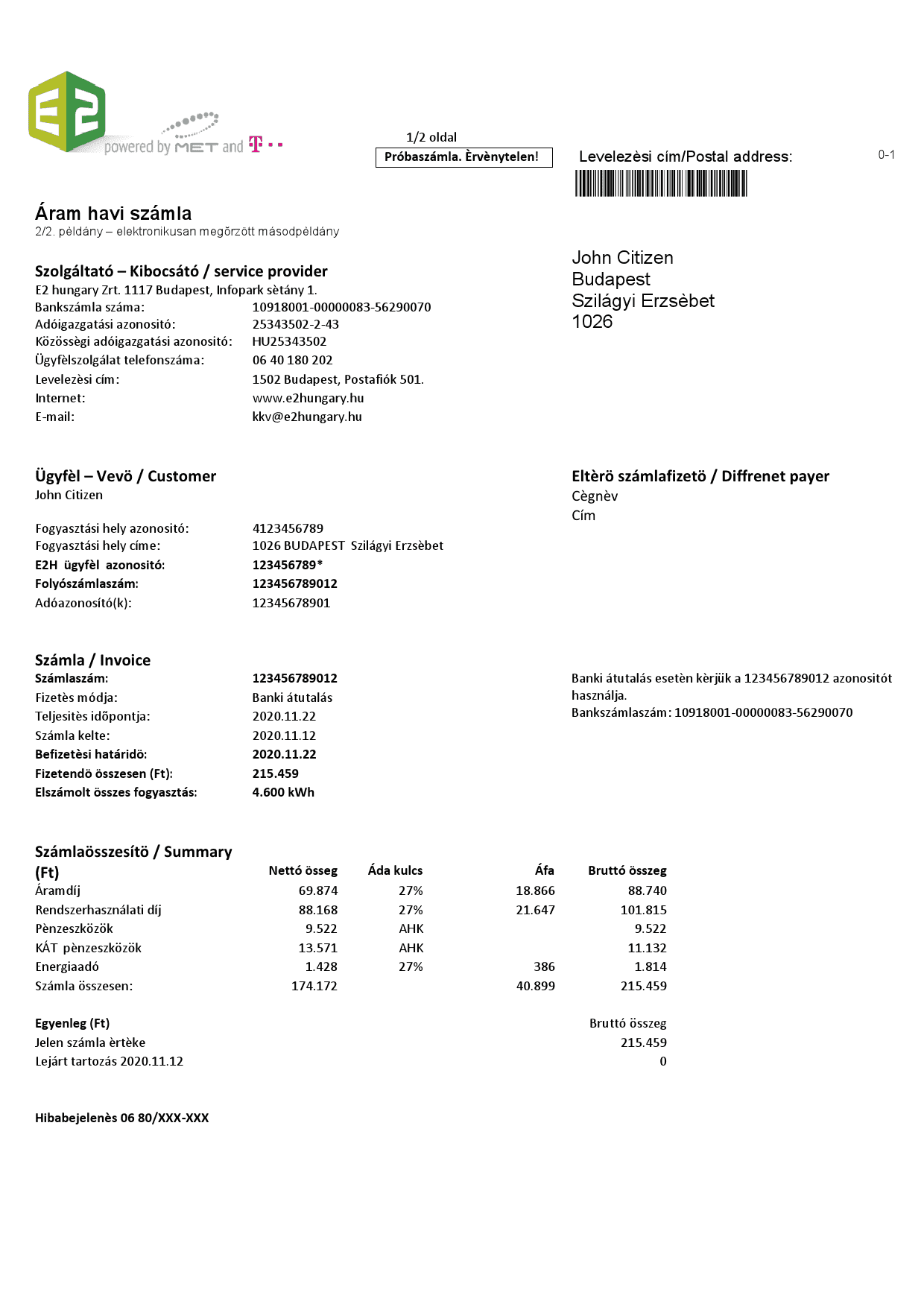 Hungary-E2_000001.png Hungary E2 Utility Bill Template in Word and PDF Format