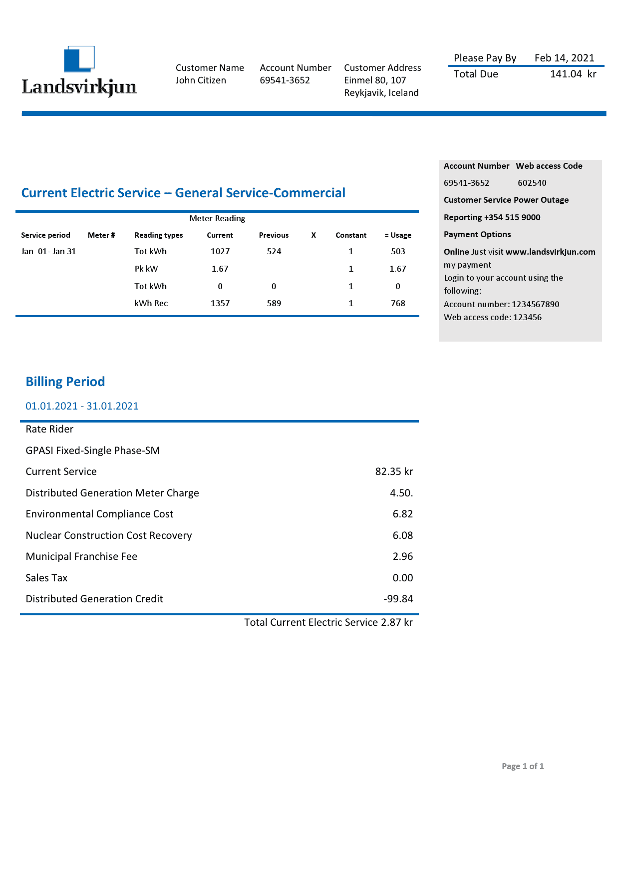 Iceland-National-Power-Company-of-Iceland-Landsvirkjun.png Iceland National Power Company of Iceland Landsvirkjun electricity utility bill template in Word and PDF