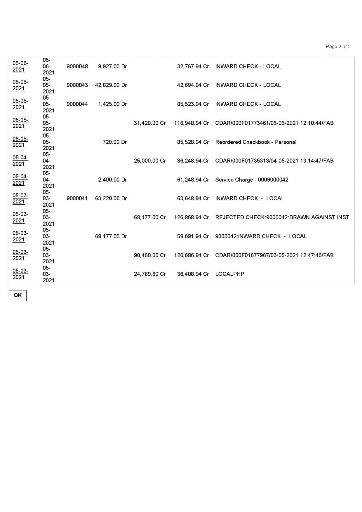 India-Finacle-bank-st-1.jpg India Finacle bank statement in Word and PDF format (2 pages) - Image 2