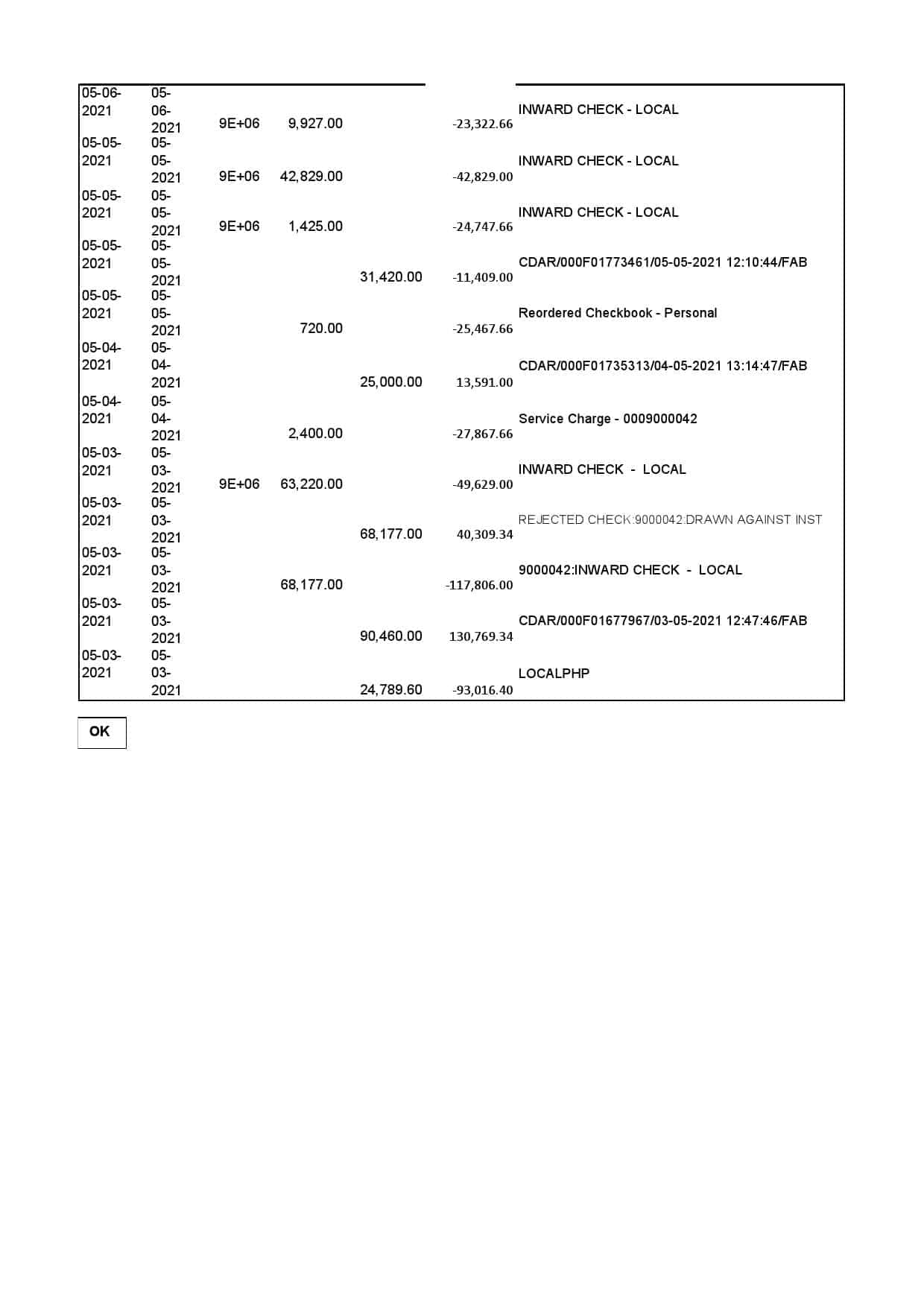 India-Finacle-bank-statement-in-Excel-and-PDF-format-2-pages-2.jpg India Finacle bank statement in Excel and PDF format (2 pages) - Image 2