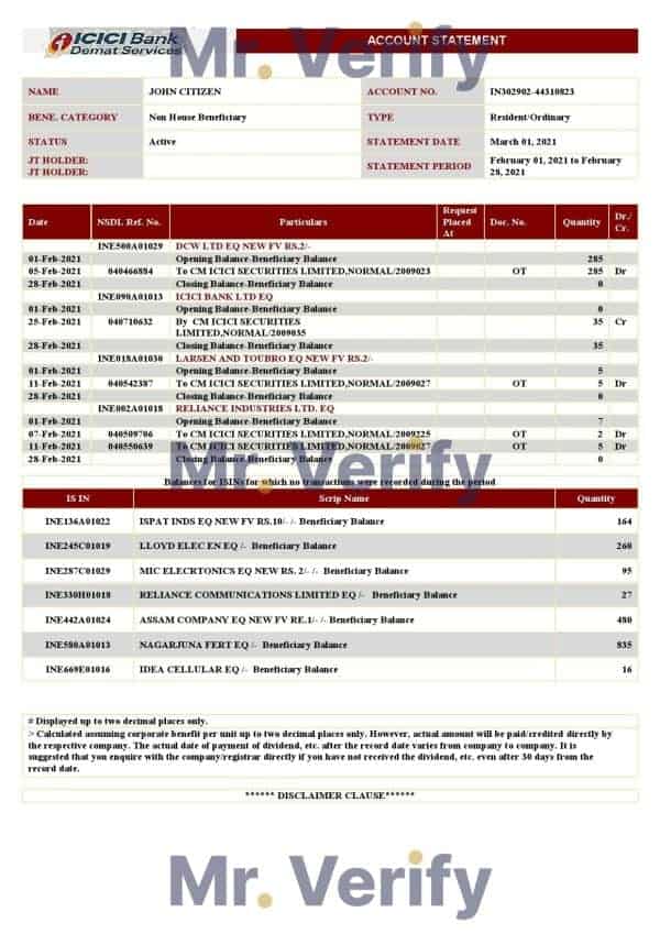 India-ICICI-Bank-Version.jpg India ICICI Bank statement template in .doc and .pdf format