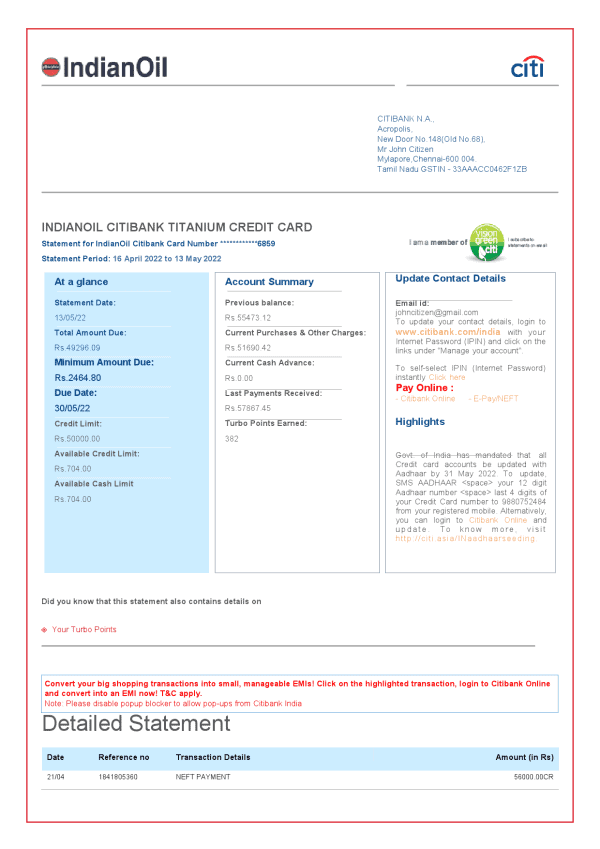 India-Indian-Oil-utility-bill.png India Indian Oil utility bill template in Word and PDF format, 6 pages