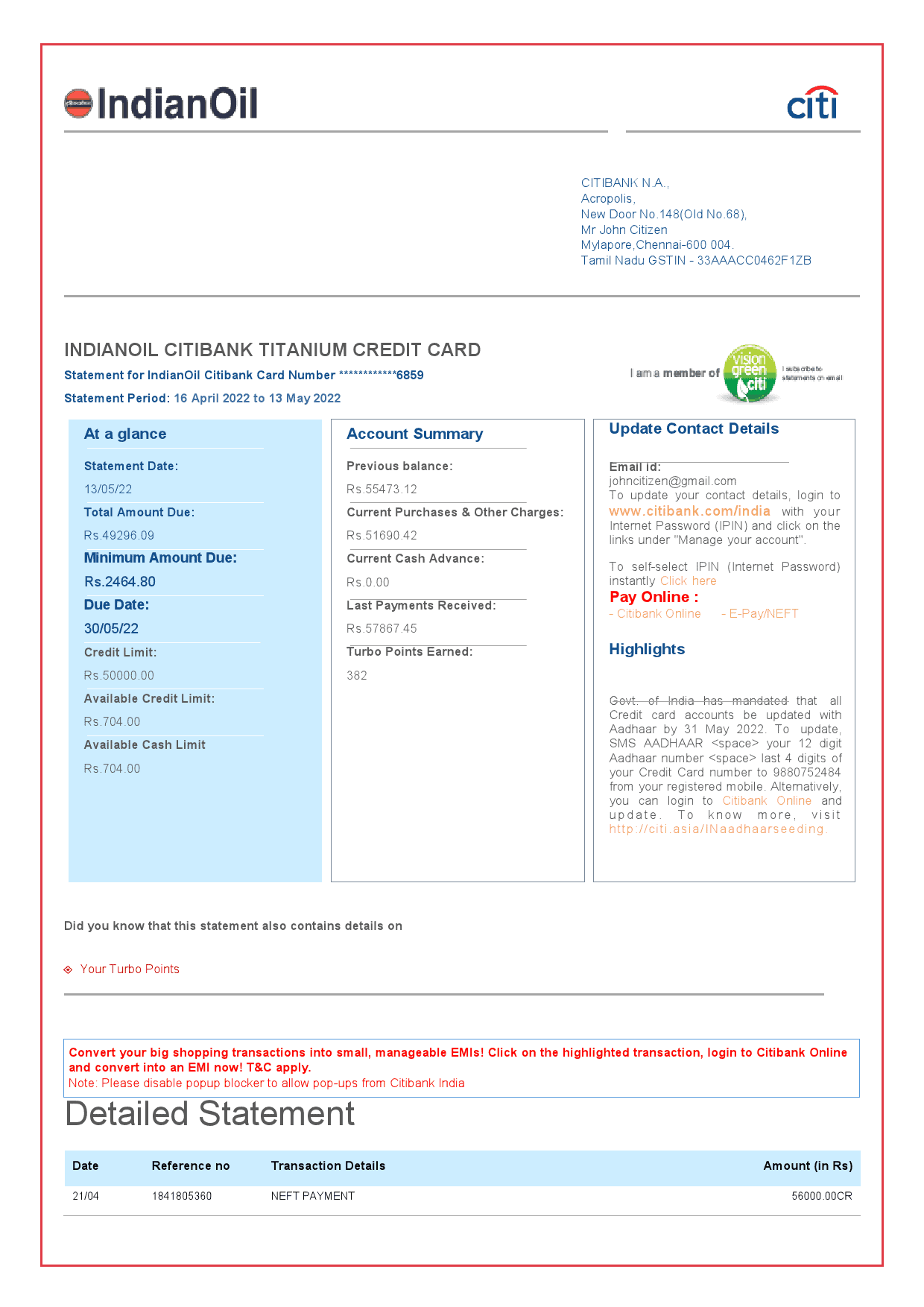 India-Indian-Oil-utility-bill.png India Indian Oil utility bill template in Word and PDF format, 6 pages