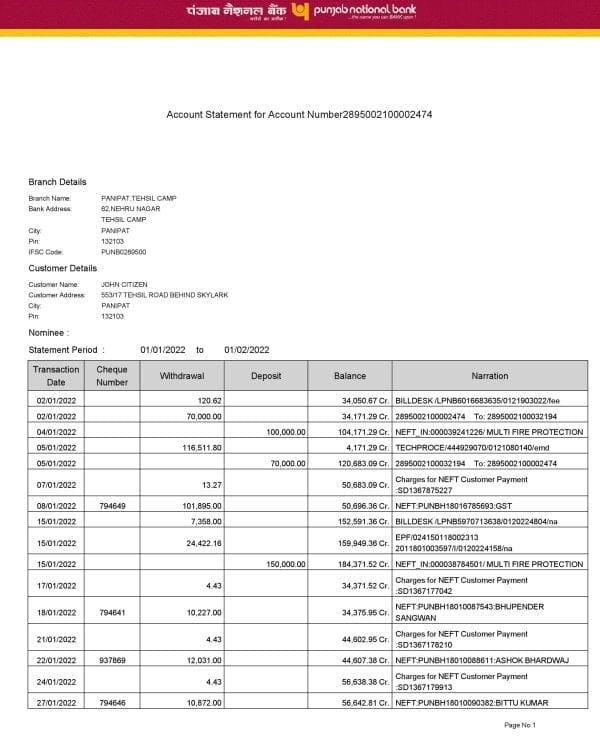 India-Punjab-National-Bank-statement-Word-and-PDF-template-2-pages-version-2-1-scaled-1.jpg India Punjab National Bank statement Word and PDF template, 2 pages, version 2