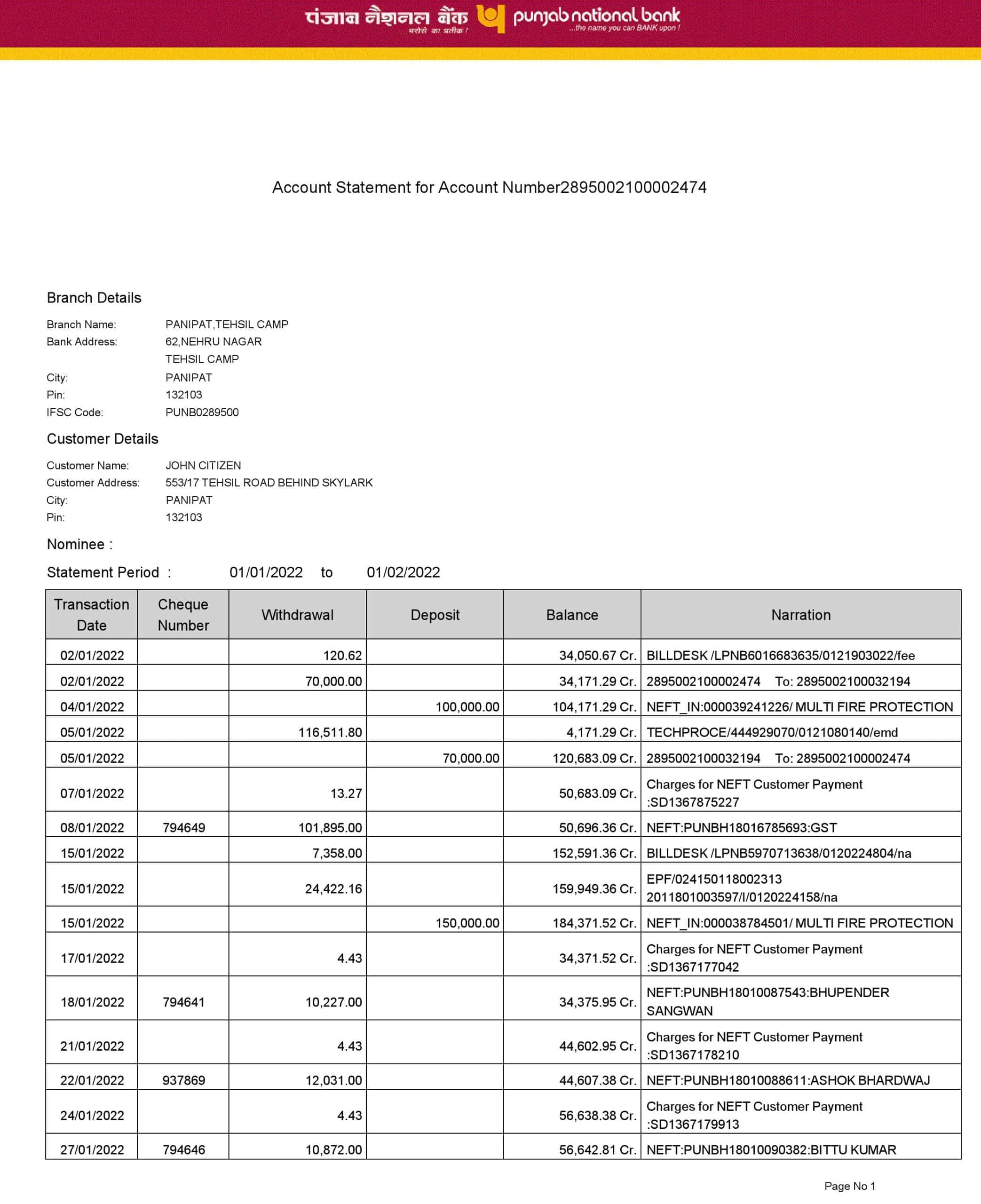 India-Punjab-National-Bank-statement-Word-and-PDF-template-2-pages-version-2-1-scaled-1.jpg India Punjab National Bank statement Word and PDF template, 2 pages, version 2