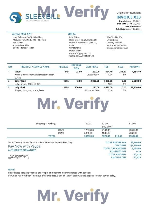 India Sleek Bill invoicing software company invoice template in Word and PDF format, fully editable India Sleek Bill invoicing software company invoice template in Word and PDF format, fully editable