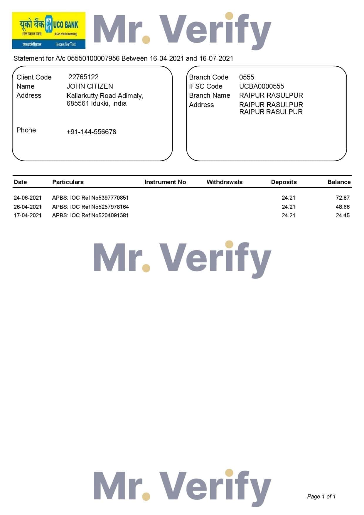 India-UCO-bank-statement-template-in-Word-and-PDF-format.jpg India UCO bank statement template in Word and PDF format