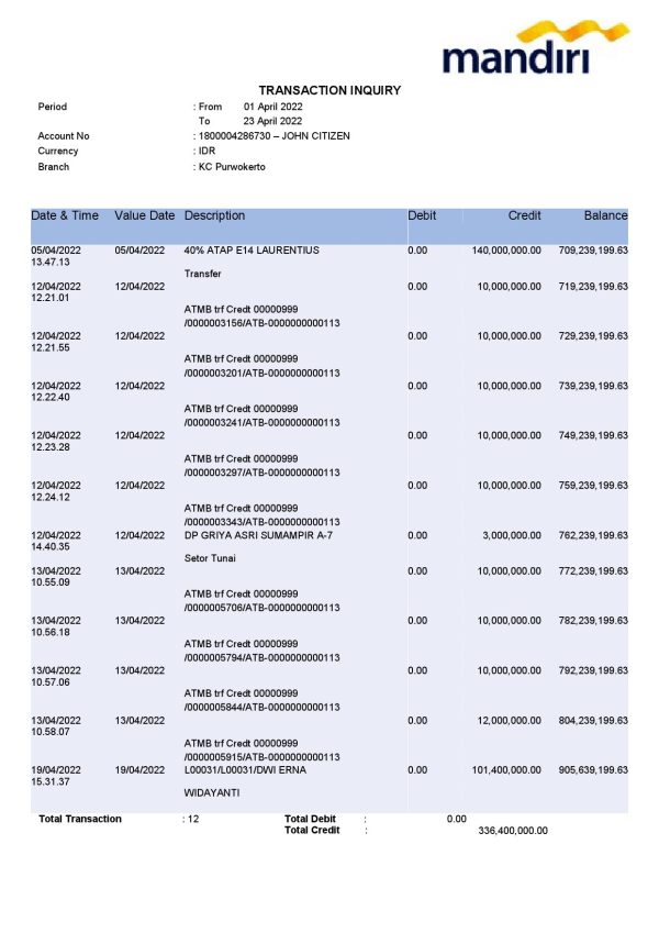 Indonesia-Bank-Mandiri-bank-statement-Word-and-PDF-template.jpg Indonesia Bank Mandiri bank statement Word and PDF template