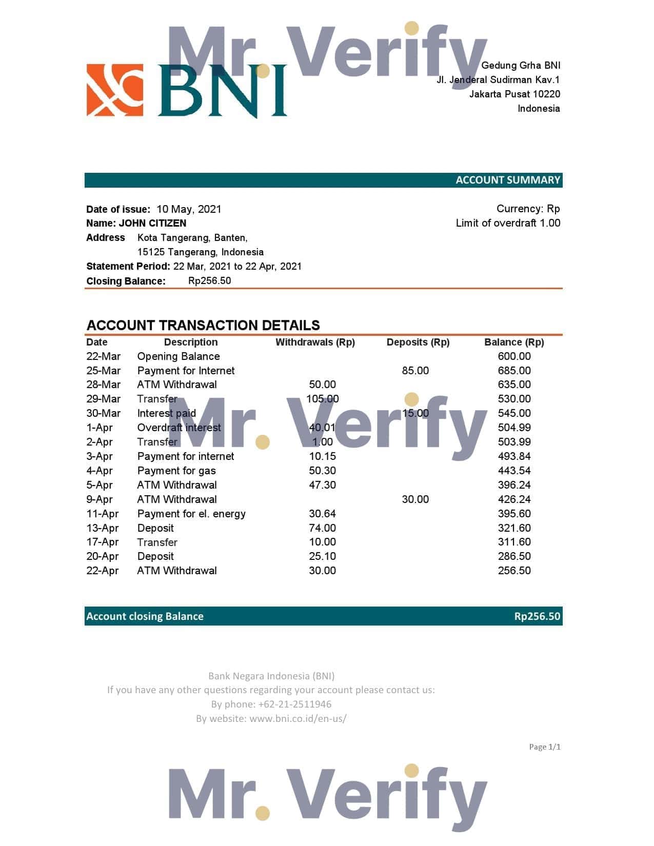 Indonesia-Bank-Negara.jpg Indonesia Bank Negara Indonesia (BNI) bank statement easy to fill template in Excel and PDF format