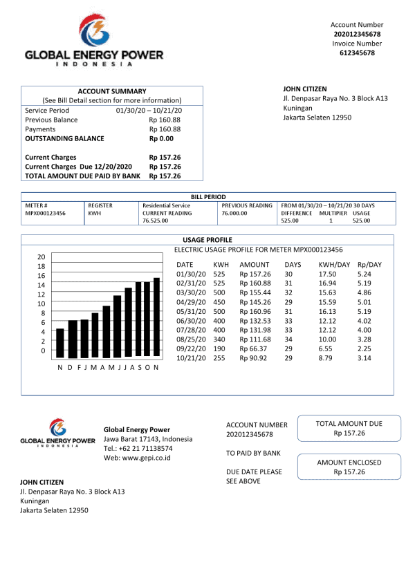 Indonesia-Global-Energy-Power.png Indonesia Global Energy Power utility bill template in Word and PDF format