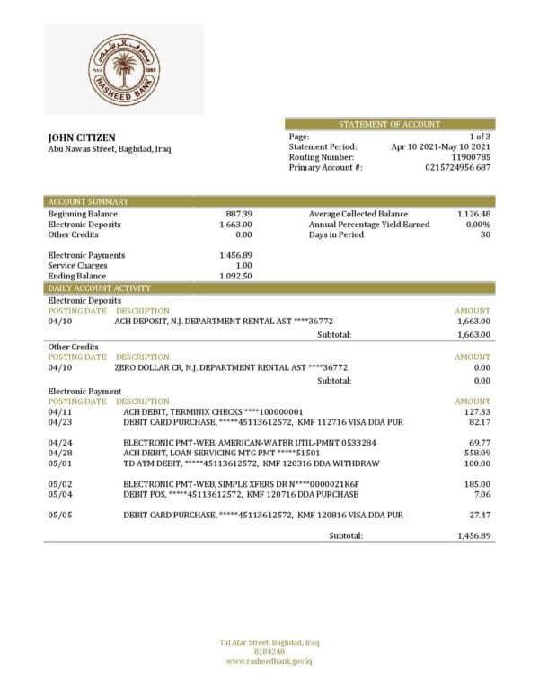 Iraq-Rasheed-proof-of-address-bank-statement-in-Word-and-PDF-format.jpg Iraq Rasheed proof of address bank statement in Word and PDF format