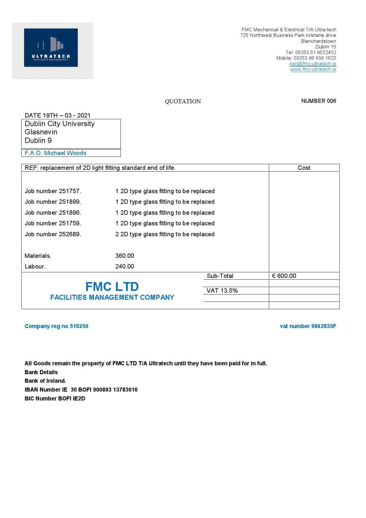 Ireland-Ultratech.jpg Ireland Ultratech Pvt Ltd invoice template in Word and PDF format