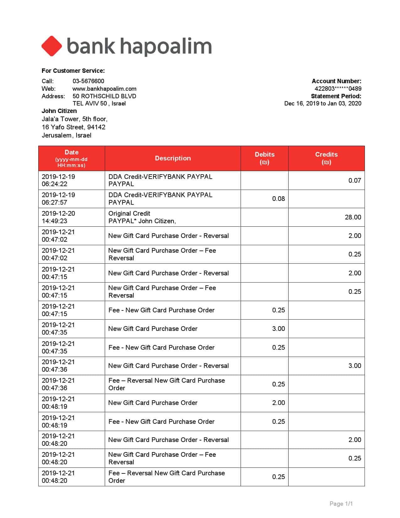 Israel-Bank-Hapoalim-1_000001.jpg Israel Bank Hapoalim proof of address bank statement template in Word and PDF format
