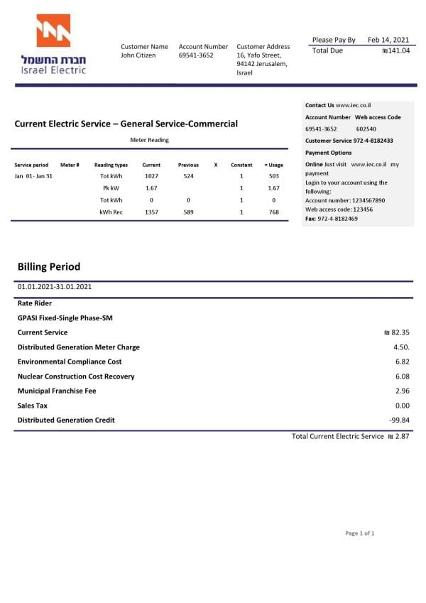 Israel-Electric-Corporation-electricity-utility-bill_000001.jpg Israel Electric Corporation utility bill template in Word and PDF format (.doc and .pdf)