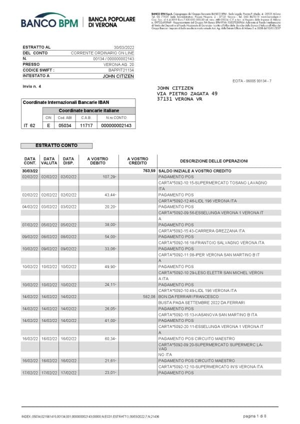 Italy-Banco-BPM-bank-statement-Word-and-PDF-template-8-pages-1.jpg Italy Banco BPM bank statement Word and PDF template, 8 pages