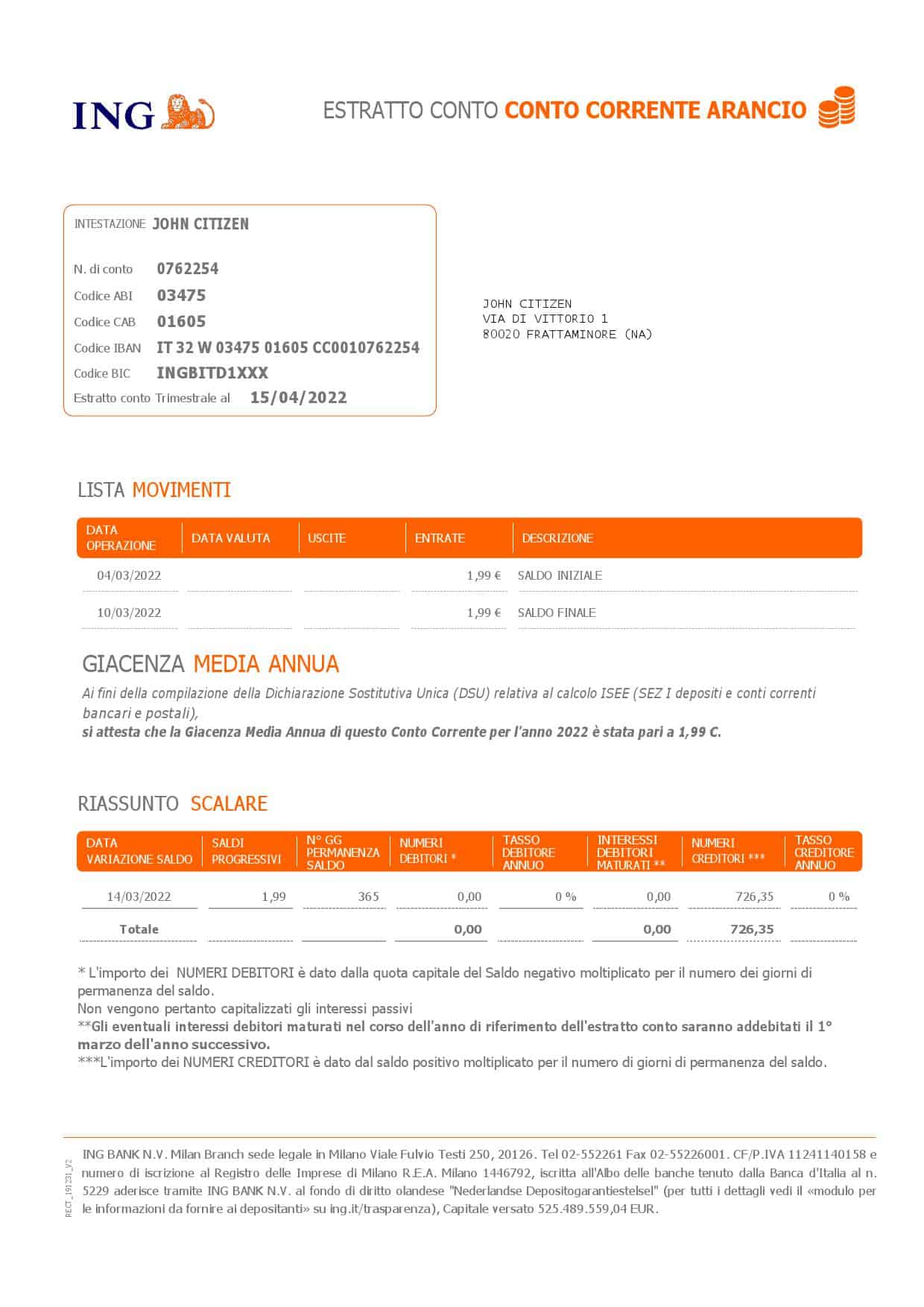 Italy-ING-bank-statement-Word-and-PDF-template-2-pages-1.jpg Italy ING bank statement Word and PDF template, 2 pages