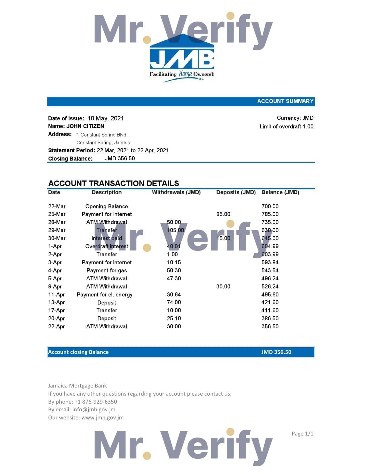 Jamaica-Mortgage-BanK-1.jpg Jamaica Mortgage Bank statement easy to fill template in Excel and PDF format