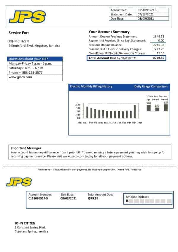 Jamaica-Public-Service-JPS-electricity-utility-bill_000001.jpg Jamaica Public Service JPS electricity utility bill template in Word and PDF format