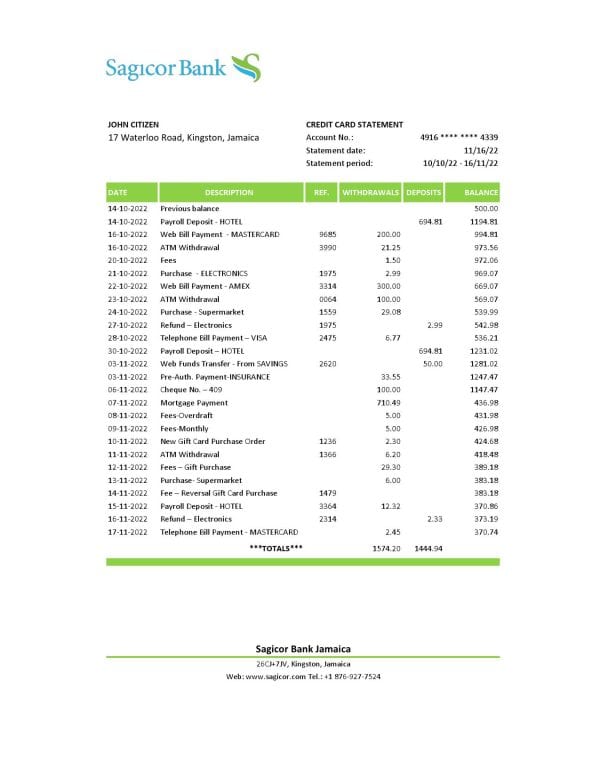 Jamaica-Sagicor-bank-statement-Excel-and-PDF-template.jpg Jamaica Sagicor bank statement Excel and PDF template