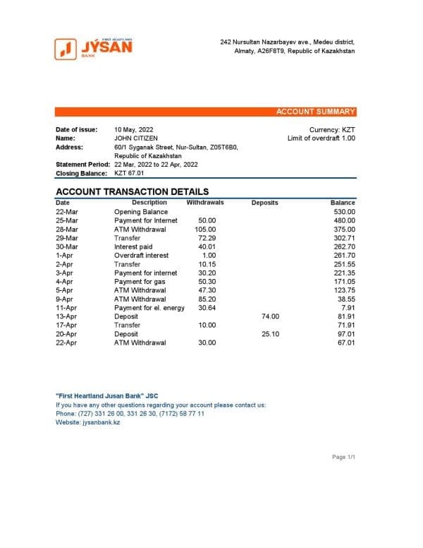 Kazakhstan-First-Heartland-Jusan-bank-statement-Excel-and-PDF-template.jpg Kazakhstan First Heartland Jusan bank statement Excel and PDF template
