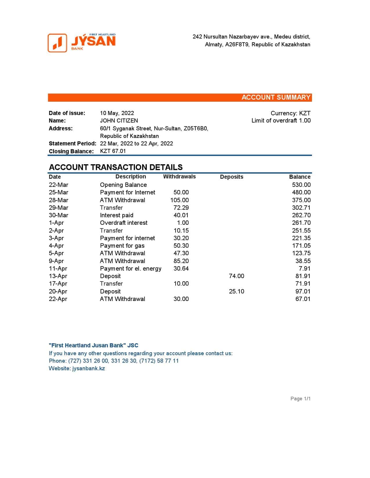 Kazakhstan-First-Heartland-Jusan-bank-statement-Excel-and-PDF-template.jpg Kazakhstan First Heartland Jusan bank statement Excel and PDF template