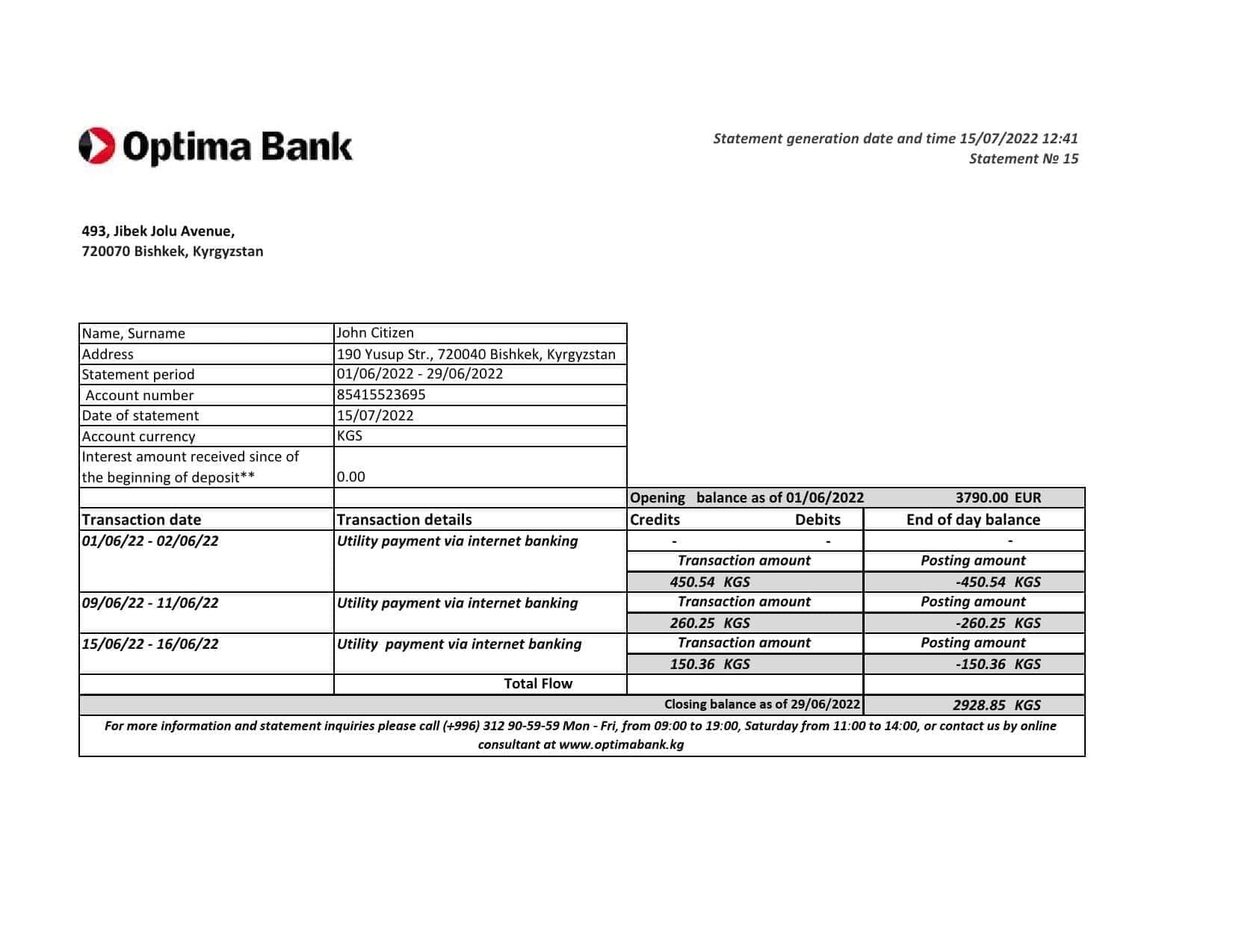 Kyrgyzstan-Optima-bank-statement-Excel-and-PDF-template.jpg Kyrgyzstan Optima bank statement Excel and PDF template