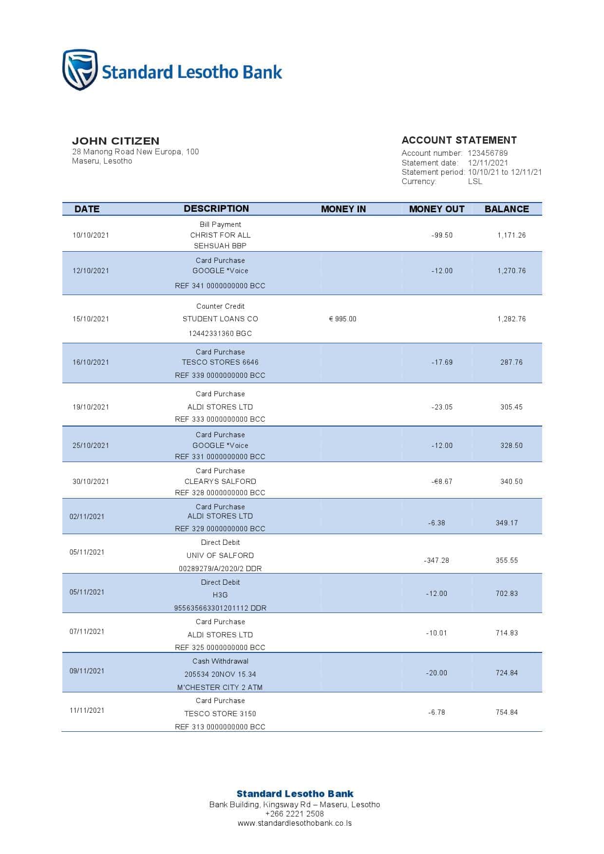Lesotho-Standard-Lesotho-Bank-statement-template-in-Word-and-PDF-format.jpg Lesotho Standard Lesotho Bank statement template in Word and PDF format