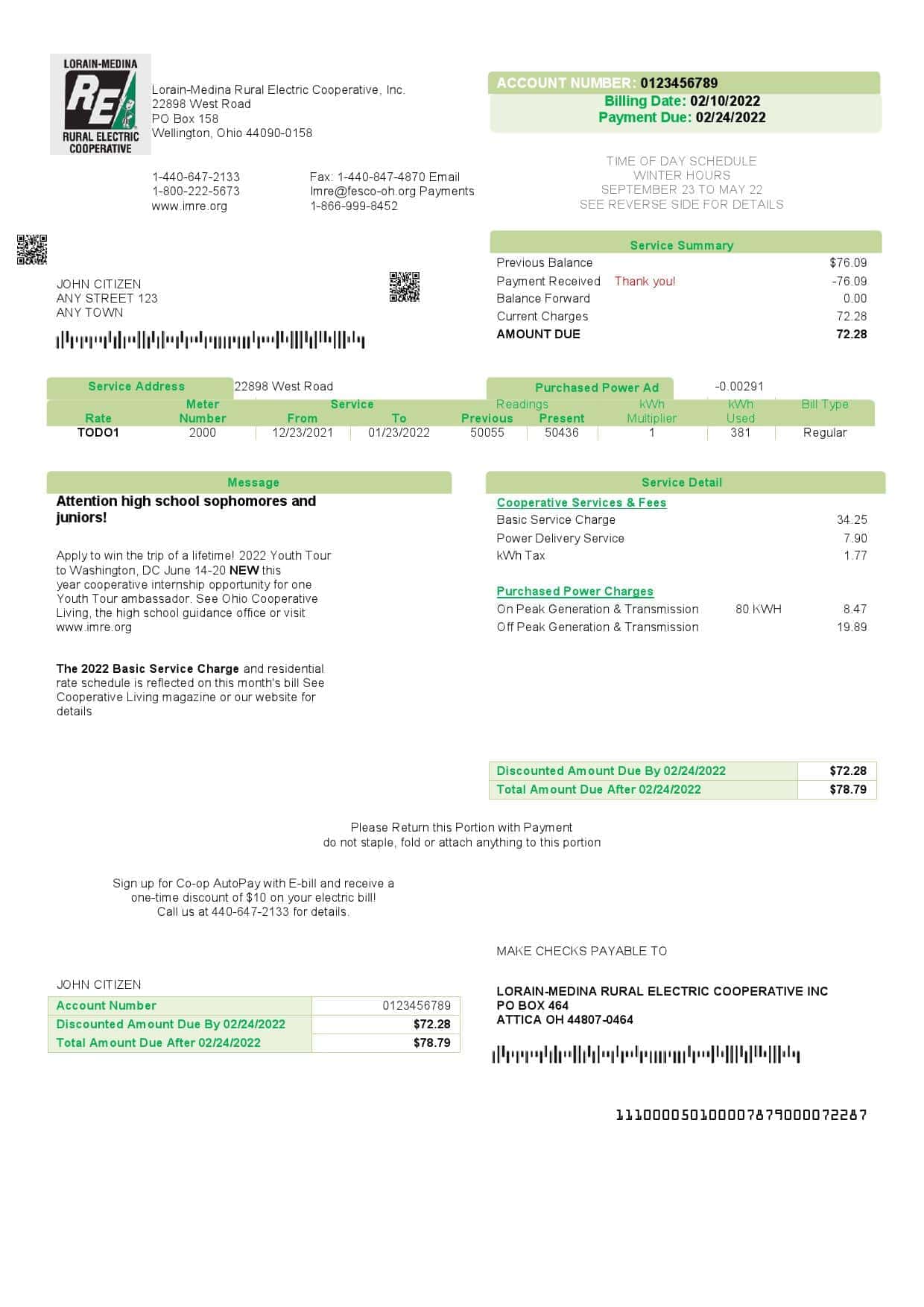 Lorain-Medina-Rural.jpg USA Ohio Lorain-Medina Rural Electric utility bill template in Word and PDF format