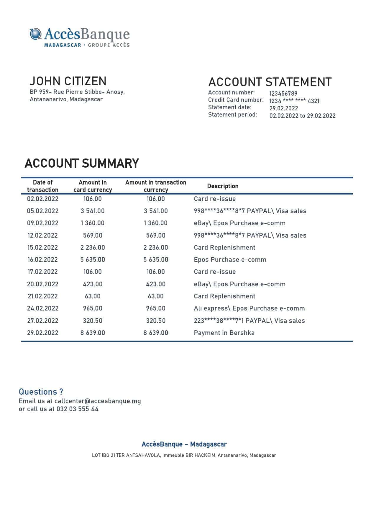 Madagascar-Acces-Banque-bank-statement-template-in-Word-and-PDF-format.jpg Madagascar Acces Banque bank statement template in Word and PDF format