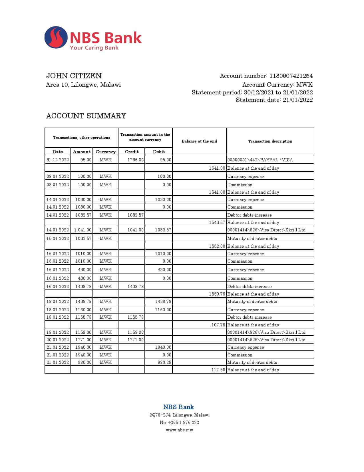 Malawi-NBS-bank-statement-Excel-and-PDF-template.jpg Malawi NBS bank statement Excel and PDF template