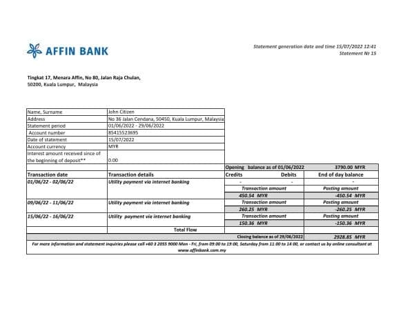 Malaysia-Affin-Bank-statement-Excel-and-PDF-template.jpg Malaysia Affin Bank statement Excel and PDF template