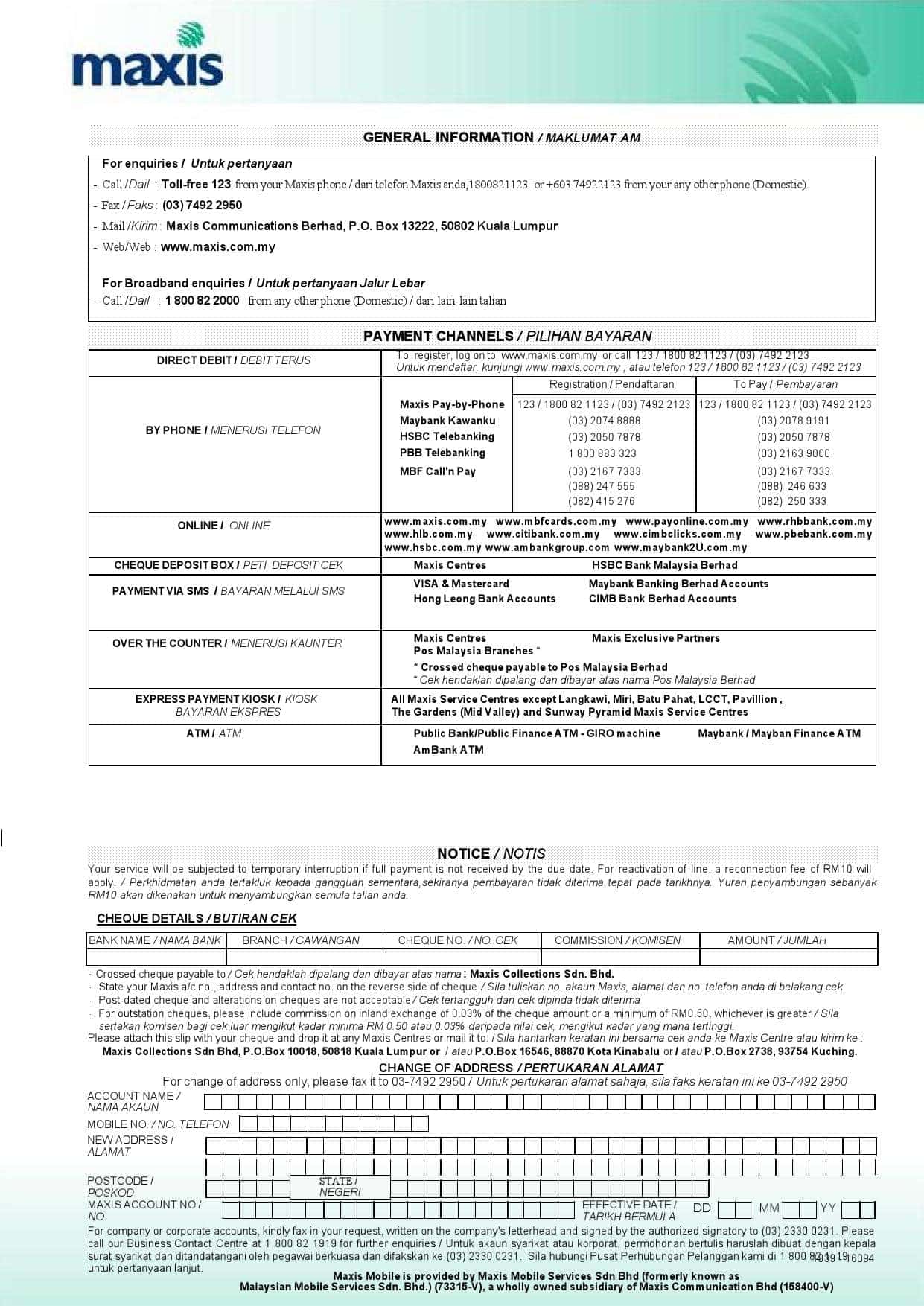 Malaysia-Maxis-bank-statement-5-pages_000002.jpg Malaysia Maxis bank statement, Word and PDF template, 5 pages - Image 2