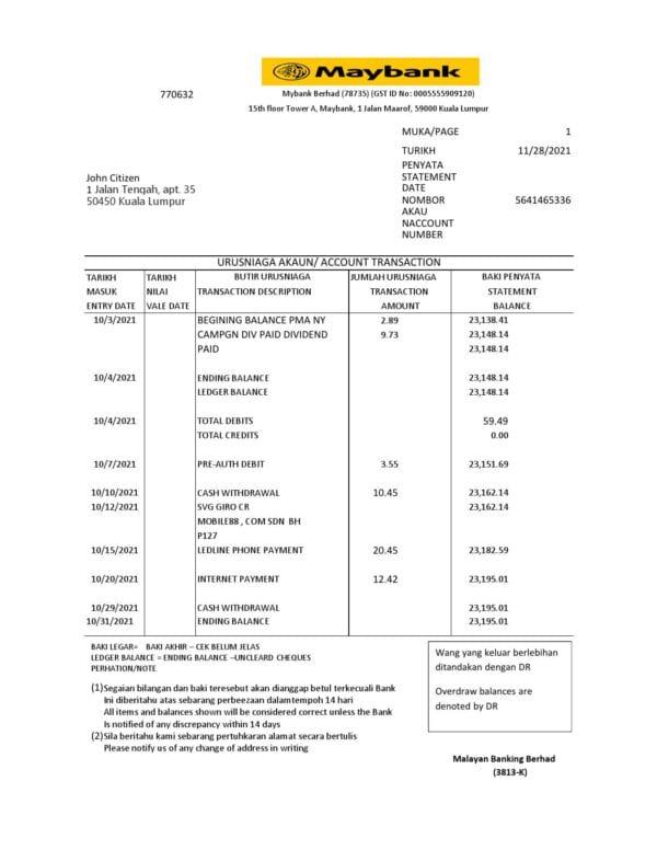 Malaysia-Maybank_000001.jpg Malaysia Maybank bank statement easy to fill template in .xls and .pdf file format