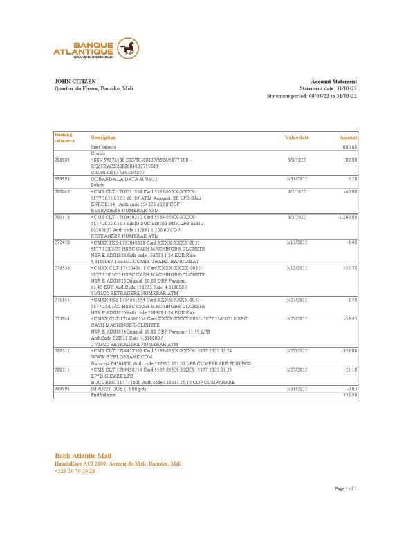 Mali-Banque-Atlantiaque-bank-statement-Excel-and-PDF-template.jpg Mali Banque Atlantiaque bank statement Excel and PDF template