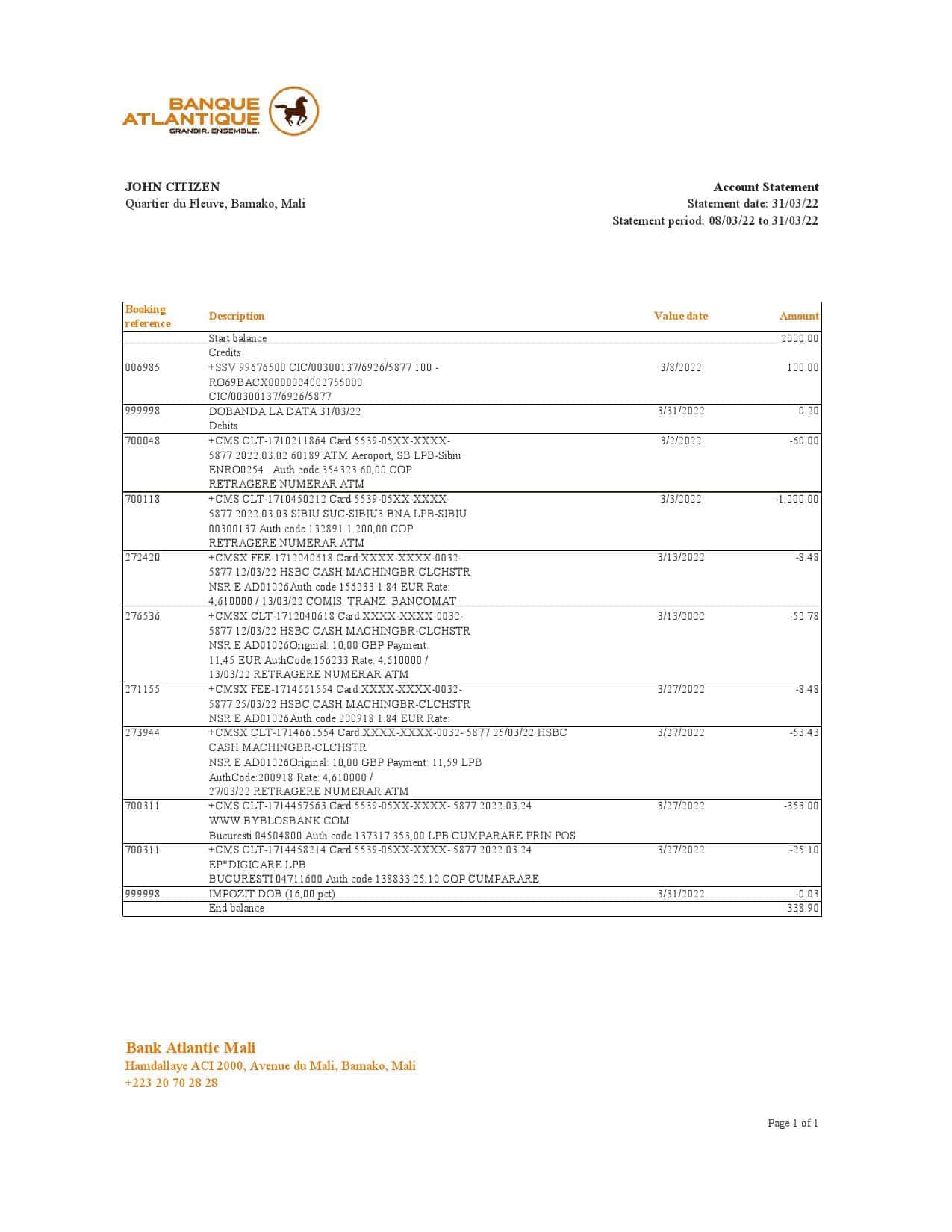 Mali-Banque-Atlantiaque-bank-statement-Excel-and-PDF-template.jpg Mali Banque Atlantiaque bank statement Excel and PDF template