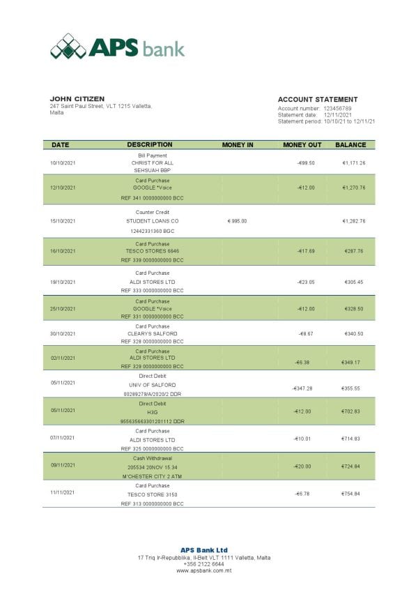 Malta-APS-bank-statement-template-in-Word-and-PDF-format.jpg Malta APS bank statement template in Word and PDF format
