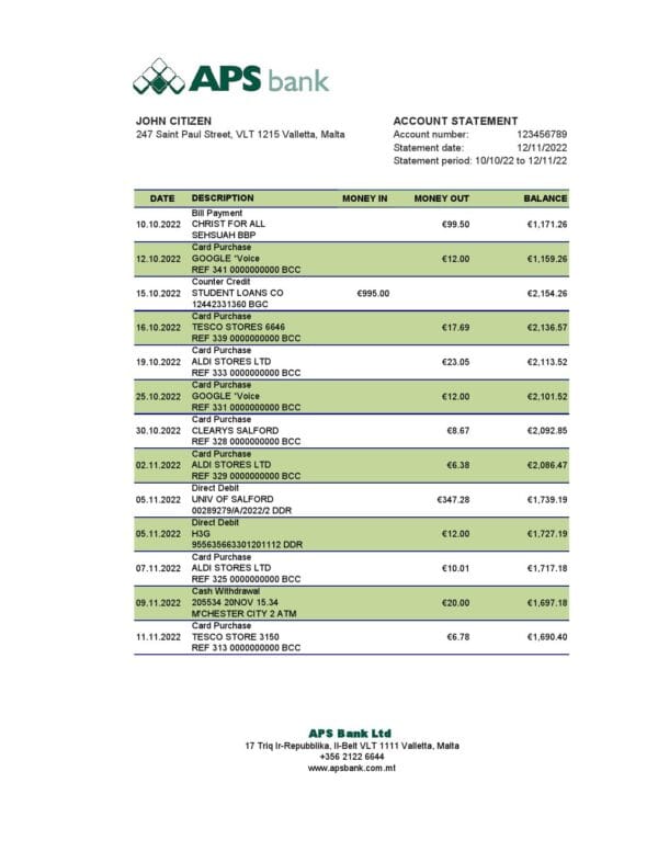Malta-APS-bank-statement_000001-1.jpg Malta APS bank statement Excel and PDF template