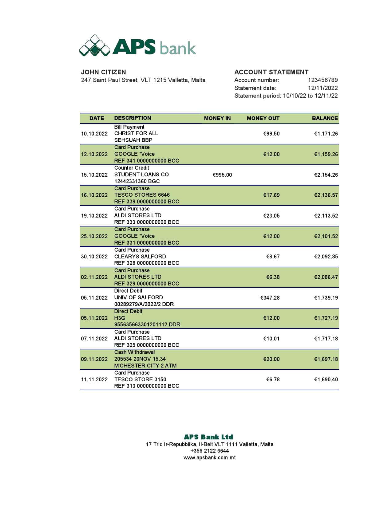 Malta-APS-bank-statement_000001-1.jpg Malta APS bank statement Excel and PDF template
