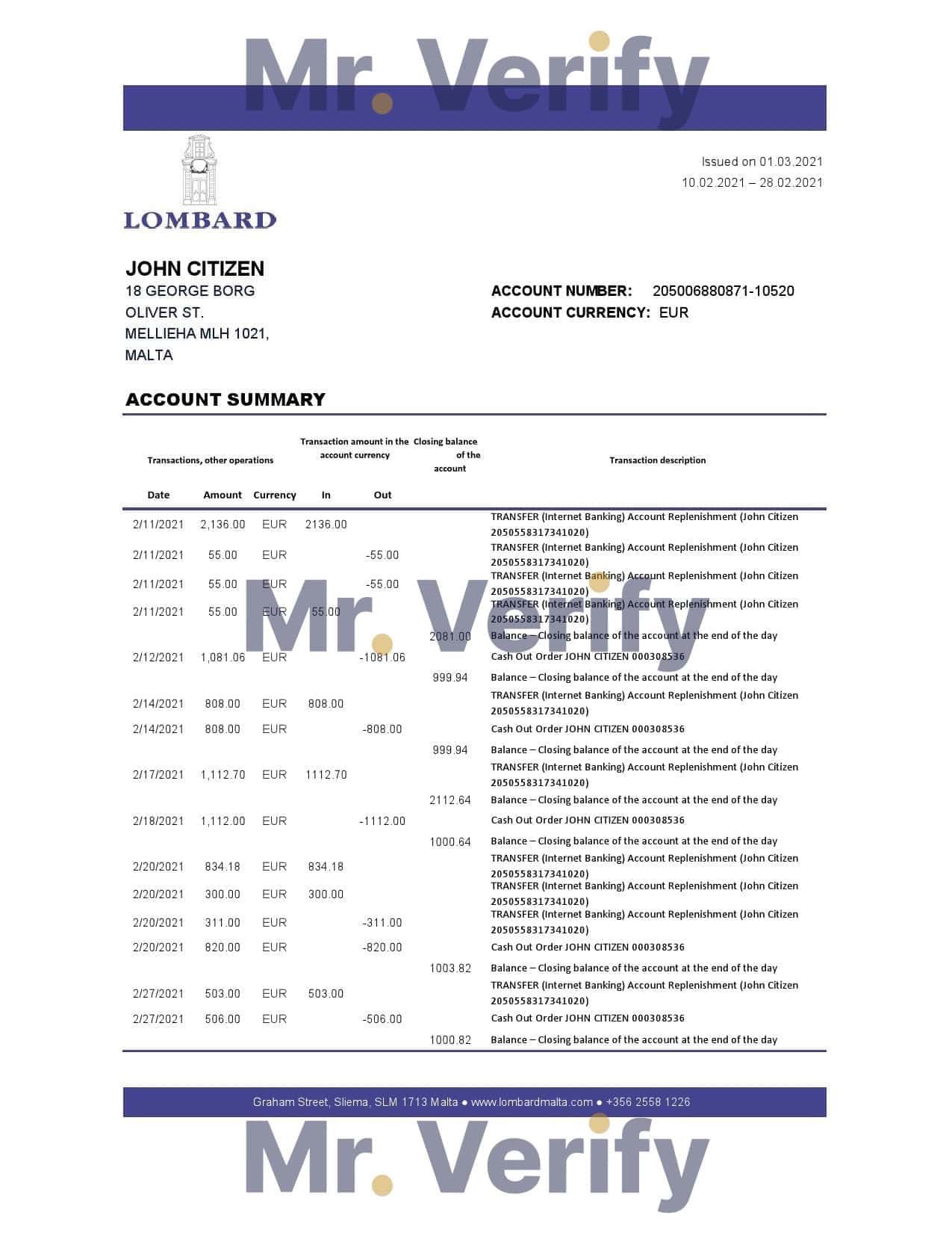 Malta-Lombard-Bank-Malta.jpg Malta Lombard Bank Malta p.l.c. bank statement easy to fill template in .xls and .pdf file format