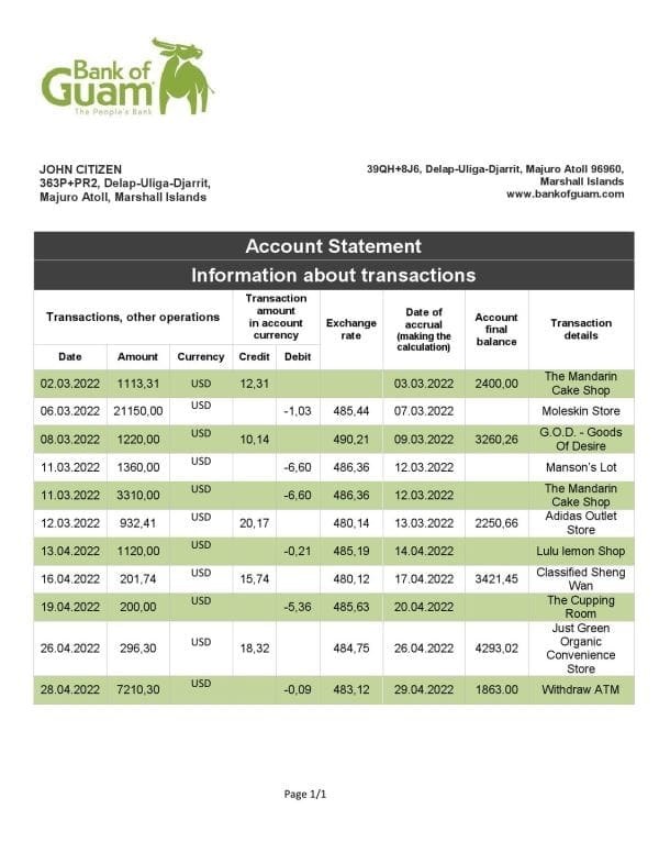 Marshall-Islands-Bank-of-Guam-bank-statement-template-in-Word-and-PDF-format.jpg Marshall Islands Bank of Guam bank statement template in Word and PDF format