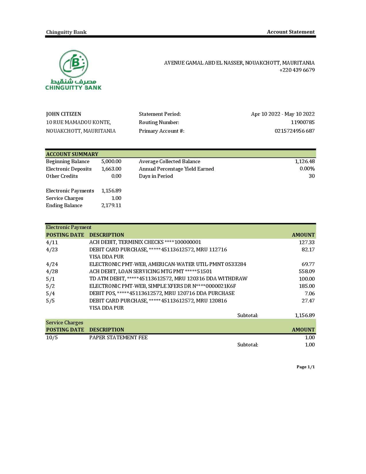 Mauritania-Chinguitty-bank-statement-Excel-and-PDF-template.jpg Mauritania Chinguitty bank statement Excel and PDF template