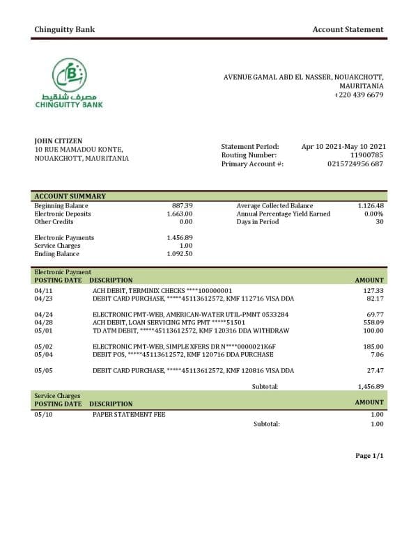 Mauritania-Chinguitty-bank-statement-template-in-Word-and-PDF-format.jpg Mauritania Chinguitty bank statement template in Word and PDF format