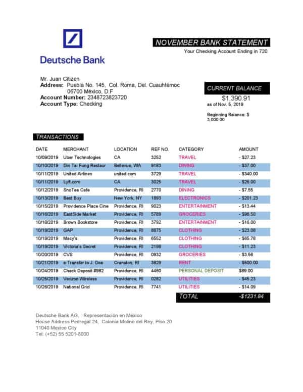 Mexico-Deutsche-bank-statement-1_000001.jpg Mexico Deutsche bank statement template in Word and PDF format, good for address prove